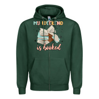 Sports Green my weekend is booked Zipper Hoodie - MaliasSmallBusiness