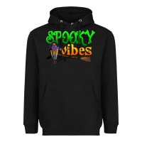 Black spooky vibes Heavyweight Hoodie - BundleAndBundleShop
