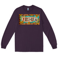 Plum jesus western patterns license plate template Long Sleeve Tee - BarkalooDesign