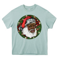 Arona African American Santa Christmas Heavy Core Tee - RanaPortraitStore