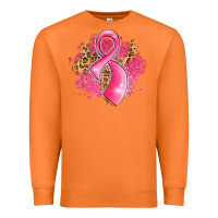 Carrot breast cancer awareness ribbon with glitter pink l Premium Sweatshirt - LillyAllenDesigns