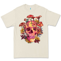 Bone Floral skeleton with mushrooms Premium Tee - RanaPortraitStore