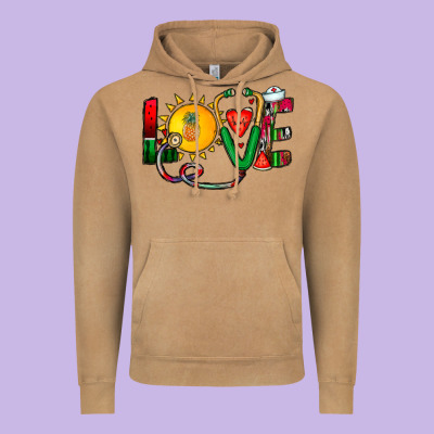 Summer Nurse Vintage Hoodie Designed By Cowhidedigitalart