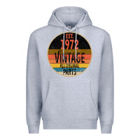 Heather Grey est. 1972 MADE IN 1972 ALL ORIGINAL PARTS all orginal parts Premium Hoodie - Bettercallsaul