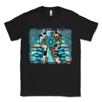 Black cross gemstone background Classic Tee - AdoDesignShop