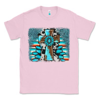 Bubblegum Pink cross gemstone background Classic Tee - AdoDesignShop