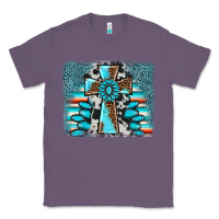 Lavender cross gemstone background Classic Tee - AdoDesignShop