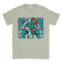 Matcha cross gemstone background Classic Tee - AdoDesignShop