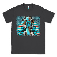 Smoke cross gemstone background Classic Tee - AdoDesignShop
