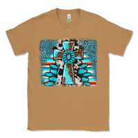 Toasted Coconut cross gemstone background Classic Tee - AdoDesignShop