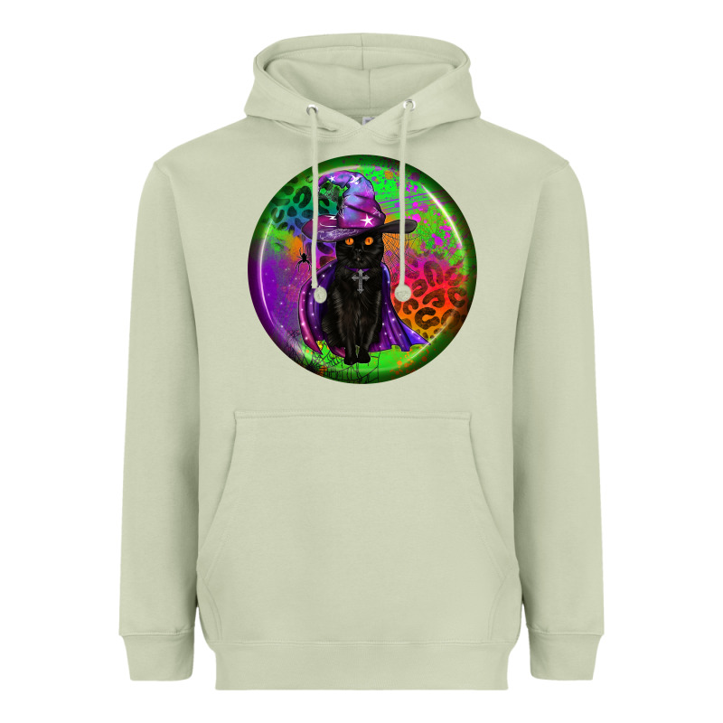 Halloween Round Earrings Heavyweight Hoodie by BundleAndBundleShop | Teevron