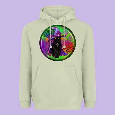 Halloween Round Earrings Heavyweight Hoodie Designed By Bundleandbundleshop