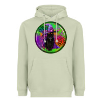 Matcha halloween round earrings Heavyweight Hoodie - BundleAndBundleShop