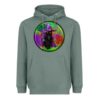 Sage halloween round earrings Heavyweight Hoodie - BundleAndBundleShop