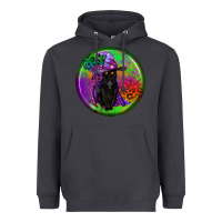 Smoke halloween round earrings Heavyweight Hoodie - BundleAndBundleShop
