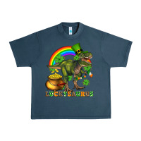 Midnight Navy luckysaurus and st patricks Urban Heavy Tee - AdoDesignShop