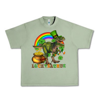 Oil Green luckysaurus and st patricks Urban Heavy Tee - AdoDesignShop