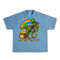 Pebble Blue luckysaurus and st patricks Urban Heavy Tee - AdoDesignShop