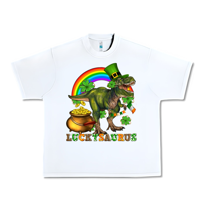 Luckysaurus And St Patricks Urban Heavy Tee by AdoDesignShop | Teevron