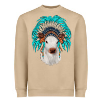 Mushroom calf indian headdress Heavyweight Sweatshirt - JahusDesignShop