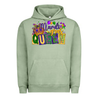 Pigment Oil Green mardi gras queen Urban Hoodie - CowGirlArtShop