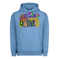 Pigment Pebble Blue mardi gras queen Urban Hoodie - CowGirlArtShop
