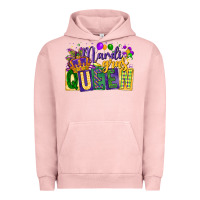 Pigment Salmon mardi gras queen Urban Hoodie - CowGirlArtShop