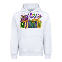 White mardi gras queen Urban Hoodie - CowGirlArtShop