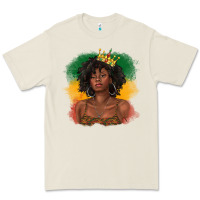 Bone black queen with juneteenth flag Premium Tee - texasbilliewilder