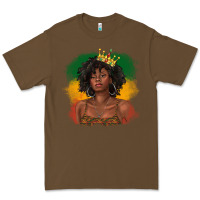 Cacao black queen with juneteenth flag Premium Tee - texasbilliewilder