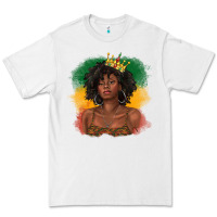 White black queen with juneteenth flag Premium Tee - texasbilliewilder