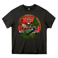 Asphalt Baby Cow Christmas Heavy Core Tee - RanaPortraitStore
