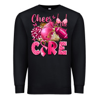 Black cheer for the cure breast cancer Premium Sweatshirt - LillyAllenDesigns