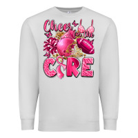Dove Grey cheer for the cure breast cancer Premium Sweatshirt - LillyAllenDesigns