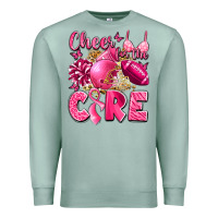 Seafoam cheer for the cure breast cancer Premium Sweatshirt - LillyAllenDesigns