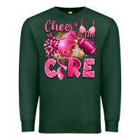 Sports Green cheer for the cure breast cancer Premium Sweatshirt - LillyAllenDesigns
