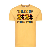 Vintage Mustard three up three down softball Vintage Tee - AdoDesignShop
