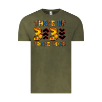 Vintage Olive three up three down softball Vintage Tee - AdoDesignShop