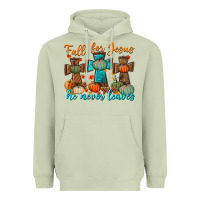 Matcha fall for jesus he never leaves Heavyweight Hoodie - BundleAndBundleShop