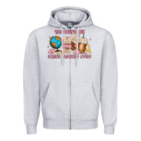 Heather Grey 100 days of doing teacher stuff Zipper Hoodie - MaliasSmallBusiness