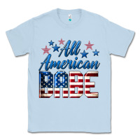 Dusty Blue All American Babe Classic Tee - LillyAllenDesigns