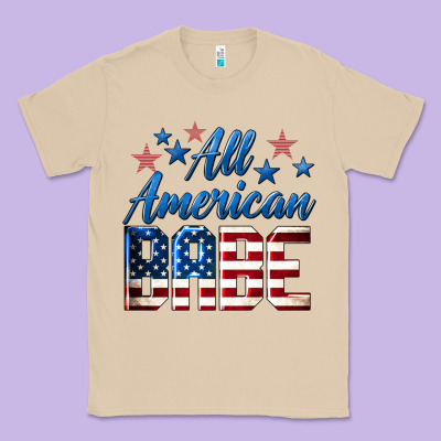 All American Babe Classic Tee Designed By Lillyallendesigns