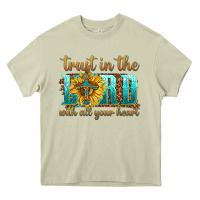 Mossy trust in the lord with all your heart Heavy Core Tee - texasbilliewilder