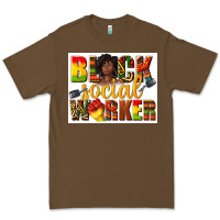 Cacao black social worker Premium Tee - texasbilliewilder