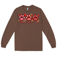 Chestnut happy valentines day paws Long Sleeve Tee - NancyCooperArtShop