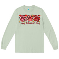 Matcha happy valentines day paws Long Sleeve Tee - NancyCooperArtShop