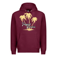 Burgundy Tropical Paradise Premium Hoodie - Bettercallsaul