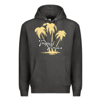 Charcoal Heather Tropical Paradise Premium Hoodie - Bettercallsaul