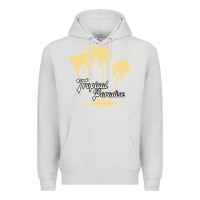 Dove Grey Tropical Paradise Premium Hoodie - Bettercallsaul