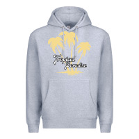 Heather Grey Tropical Paradise Premium Hoodie - Bettercallsaul
